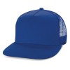 Royal Blue Camaro Flat Peak Trucker Caps